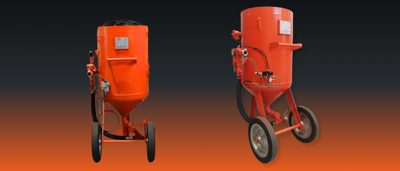 Perché scegliere una sabbiatrice a getto libero con serbatoio rovesciato